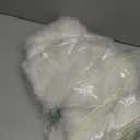 Genuine Leather Snow Hat Scarf Hat Integrated Hats Warm and Advanced Double-Sided Thickened Plush Ear Protection Cap (One Size, White)