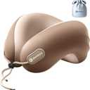 Neck Pillow Airplane, CertiPUR-US BASF Memory Foam Cooling Travel Pillows for Sleeping, Adjustable Flight Sleep Pillow with Comfortable Breathable Cover, Portable Plane Accessories