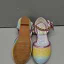 Girls Sandals Closed Toe Heels Wedding Party Girls Dress Shoes Toddler Little Big Kid (Rainbow)