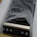 AMZCHEF Induction Cooktop Commercial, Professional Portable Burner, 1800W Countertop Stove Burner with ETL-Certified Induction Hot Plate 3 Hours Timer,8 Temperature & Power Levels,LCD Screen (Silver)