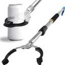 Grabber Reacher Tool Heavy Duty,52.5in Reacher Grabber Pickup Tool Extra Long No Need Bend Trash Picker Upper Grabber Stainless Steels Tube with Sponge Handle for Seaside Garden and Yard