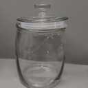 kitchentoolz Large Glass Cookie Jar with Airtight Lid - 1 Gallon Storage Container for Candy, Flour, Sugar, Pet Food & Dog Treat Canister - Pack of 1