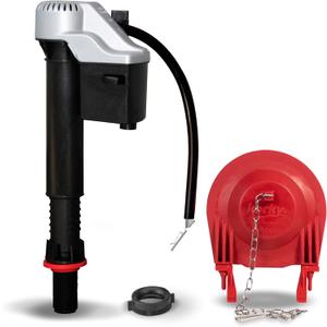 Korky Platinum Toilet Fill Valve and Large 3-Inch Flapper Repair Kit- 830MP
