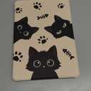 for Samsung Galaxy Tab S9/S9 FE/S10/S10 FE/S10 Lite Case 10.9 inch - 360 Degree Rotating Stand Folio Smart Cover with Pencil Holder for Women Girls, Black Cats for Samsung Tablet S9 11 inch