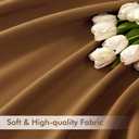 MIULEE Golden Brown Back Tab Blackout Curtains 120 Inch Long 2 Panels Set for Bedroom, Rod Pocket/Pinch Pleated Extra Long Thermal Insulated Living Room Darkening Light Blocking 10FT Drapes