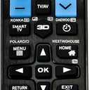 QFX REM-10 Universal 4 in Smart TV Remote Control Sony, Philips, Samsung, LG, Panasonic, Toshiba, & Many More Plus 3D TVs Featuring Video, Netflix, YouTube Buttons