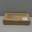 10 Pack Battery Operated Christmas Window Candles Lights, Flameless Christmas Electric Window Candlestick with Timer, Gold Holders LED Candle Light for Indoor Party Table Xmas Window Christmas Decor (C26-4.5CM Base)