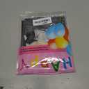 32 Inch 20 Balloon Number, Happy Birthday Balloons Banner 16 Inch Foil Letters Balloon Silver and Black Star Balloons for 20th Birthday Decorations for Boys Black Party Decorations