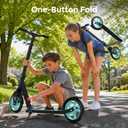 WAYPLUS KS1 Kick Scooter for Ages 6+,Kid, Teens & Adults. Max Load 240 LBS. Foldable, Lightweight, 8IN Big Wheels for Kids, Teen and Adults, 4 Adjustable Levels. Bearing ABEC9 FED Fitness