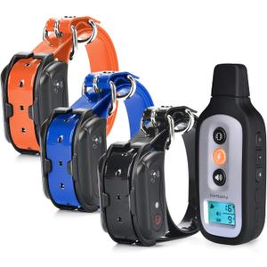 PetSpy XPro 3 Dog Training Shock Collar for 3 Dogs, 1000 Yards, Small to Large Dogs, with Vibration, Electric Shock and Beep, Waterproof, Remote Trainer (Three Dogs)