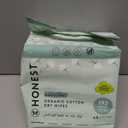 The Honest Company 100% Pure Organic Cotton Dry Wipes, Hypoallergenic, Multi-Use, Baby Facial Cloths, 192 Count