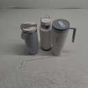 CAROTE 3-Pack Insulated Stainless Steel Water Bottles with Upgraded Leakproof Tech, Car Holder Fit & Scratch-Resistant, 32/32/40 oz Travel Straw Tumblers Set for Home/Car/Outdoor (Blue)