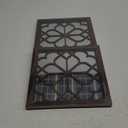 Wocred 2 PCS Square Wall Mirror,Gorgeous Rustic Farmhouse Accent Mirror,Caramel Color Entry Mirror for Bathroom Renovation,Bedrooms,Living Rooms and More(12x12)