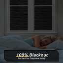 rabbitgoo Blackout Window Film, Sun Light Blocking Window Black Out Cover for UV Reduction, Removable Tint Room Darken Heat Control Frosted Glass Sticker for Home, Black, 23.6 x 157.4 Inches