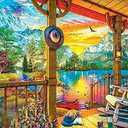 EuroGraphics Early Morning Fishing by Dominic Davison, Medium, 8500-5884