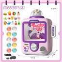 34 Pcs Vending Machine Kids Toys , Unicorns Electronic Game Toys for Girls 3 4 5 6 7 8 Year Old, Mini Vending Machine, Gumball Prize Machine Maker Game for Party, Idea Gift for Girls Age 3-5 4-6