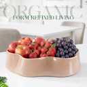 Modern Glass Decorative Bowl for Kitchen & Home Decor Handmade Unique Design Key Bowl for Entryway Table, Living Room, Premium Candy Bowl, Fruit Bowl for Kitchen Counter