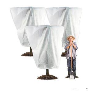 2 Packs Plant Cover, 7 Ft x 6 Ft Frost Winter Protection Tree Wrap Bag, Cold Weather Protection Cloth Cover Outdoor for Growing Season Extension and Freezing Protection