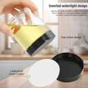 Jars with Lids, 48pcs 8 oz Plastic Containers with Lids Pen Labels Leak Proof BPA Free Airtight Refillable Clear Small Containers Storage Jars for Storing Dry Food Makeup Slime Honey Jam (8oz Black)