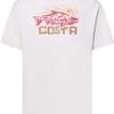 Costa Del Mar Men's Tech Costa Salmon Scene T-Shirt (L)
