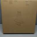 Modern 3 Ring LED Chandelier, 20 inch Black Dimmable Ring Pendant Light, APP & Remote Controlled Smart Ceiling Light, Adjustable 3000K6000K for Dining Room Living Room Bedroom (PL01-BK)