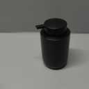 BosilunLife Lotion Pump Dispenser - Matte Black Soap Dispenser Bathroom Ceramic Dish Liquid Soap Dispenser for Kitchen, Bathroom Countertop Soap Dispensers