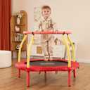 AOTOB 48 INCH 4FT Mini Trampoline for Kids Toddler with Enclosure Net, Safety Pad & Heavy Duty Frame Indoor, Max Load 220lbs, Prefect Gifts for Boys and Girls