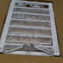 White Metal Dog Gate for Small Dogs - 13.3" Short Freestanding Puppy Gate with Retractable Sliding Rail, No Installation, Indoor/Outdoor Use, Foldable & Portable Pet Barrier