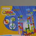 Marble Run Toy, 110pcs Marble Maze Kit STEM Educational Learning Toy for Kids, Mable Race Construction Railway Building Blocks with 60 Marbles Birthday Gift for Boys Girls 3 4 5 6 7 8 + Years Old