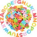 Juvale Foam Letter Stickers - Easy Peel Alphabet Stickers - Soft Sponge Foam Letters for Crafts - 1300 Pieces, 50 Sets, 6 Colors