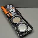 HORUSDY 4-Piece Large Magnetic Parts Tray Set, Stainless Steel Heavy Duty 9.5" W x 5.5''L Square and 4.5" Round Magnetic Trays Tools Parts Tray