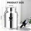35LBS Large Metal Dog Food Storage Container, Stainless Steel Dog Food Storage Tank, Multifunctional Storage Bin with Lid and Spoon, Food Storage Container for Big Dogs, Keep Fresh, Easy to Clean