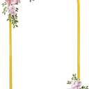 Fivenl Arch Backdrop Stand 6.6FT Balloon Arch Stand Stable Gold Wedding Arch Frame Metal Arch Backdrop Stand for Wedding Ceremony Birthday Party Bridal Baby Shower Banquet Decoration