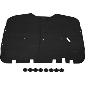 Hood Insulation Pad with Clips Compatible with Chevy Silverado Tahoe Suburban GMC Sierra Full Size Trucks 1999-2006