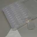 Multi-Size Clear Plastic Boxes - 38 Pcs For beads organization, nail art tools, diamond painting, artwork, building blocks and small items like jewelry boxes, DIY projects home organization Stackable