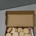 30 Pcs Wood Slices For Crafts, 1.7"-2.3 Pre-Drilled Holes Wood Rounds, 66 Feet Twine String, Wooden Circles For Crafts Burning Painting Diy Crafts Christmas Wedding Party Wedding Decor Party