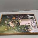 Vintage Floral Bath Wall Art Dark Green Botanical Flowers Canvas Painting Colorful Flower Pictures Vintage Wildflowers Print Botanical Print Artwork for Bathroom Toilet Decor 12"x16" 