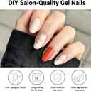 2 x Semi Cured Gel Nail Strips (Flash Pink Flowers), 28pcs UV Gel Nail Stickers