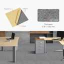 VEVOR Carpet Tiles, Peel and Stick Carpet Square Rug, Self Adhesive Commercial Floor Soft Padded for Seamless, Easy DIY Replacement for Living Room Office (12 x 12 in x 12 pcs, Light Gray)