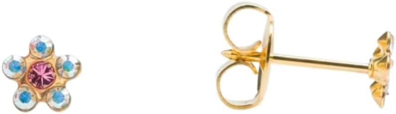 STUDEX Daisy Stud Earrings | Hypoallergenic and Nickel Safe for Sensitive Ears | High Fashion Earrings for Women and Men (AB Crystal)