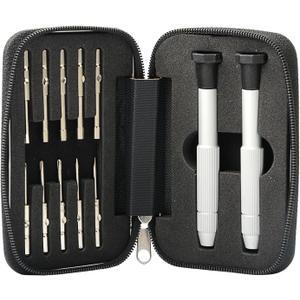12Pcs Screwdrivers Kit Repair Tools for Eyeglass/Sunglasses/Watch/Cellphone/Clock/Calculator Travel Pocket Precision Screwdriver Set
