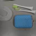 Adult Sonic Automatic Electric Toothbrush, 360 Oral Cleaning Stain Whitening, IPX7 Waterproof Rechargeable, u-Shape Brush Head*3+Straight Handle Brush Head*2 (Blue)