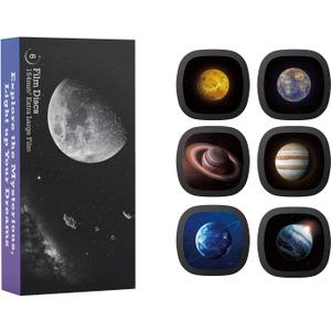 Realistic Discs - Discs for Ainael Meteor and Galaxy Projector, 5k Ultra HD Slide for Home Planetarium, 6 Discs Set Without Projector (Solar System)