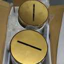 Ouyulong Battery Operated Wall Sconces Set of 2, Wireless Rechargeable Dimmable Wall Light with 5600mAh RGB Bulb and Remote for Bedroom, Living Room, Hallway (Gold)