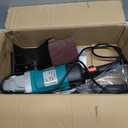 Surface Conditioning Tool 1400W, Burnishing Polishing Machine with 8 Variable Speed, Electric Handheld Stainless Steel Polisher Set, Metal Burnishing Machine Kit with Burnishing Wheel, Blue