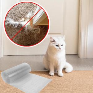 Uross Pet Protector Mat for Doorways - 6.56FT, Anti-Scratch Plastic, Protects Carpet from Cat Scratches (6.56FT x 11.8 in(1pcs), Transparent)