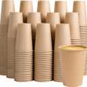 BYSNOW 1000 Pack 12 oz Paper Coffee Cups, Disposable Kraft Coffee Cups, Hot/Cold Drinking Cup for Water, Coffee, Juice