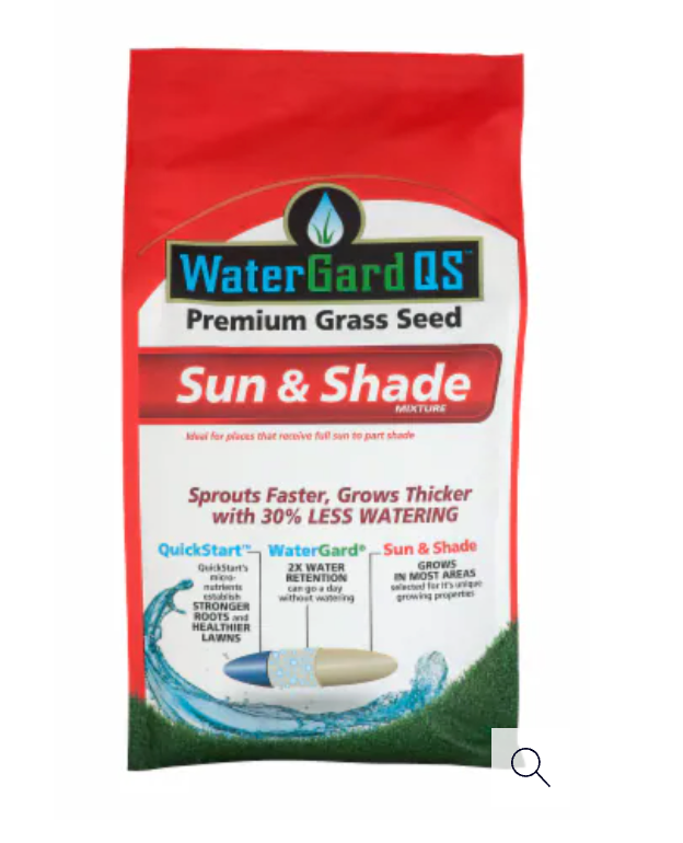 Mountain View Seeds WaterGard Sun and Shade Premium Grass Seed Mixture