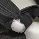 2024 African Female Turban Cap Women's Auto gele Headtie Nigeria Raw Silk Fan Gele Wedding Party Head Wraps Headwear Turbante (Black)