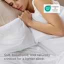 Bedsure Duvet Cover Queen Size Only - Prewashed Cotton-Like Polyester Extra Soft All Season Bedding, Includes 1 Duvet Cover 90x90 Inches with Zipper Closure, White, (No Comforter)